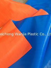 250gsm Outdoor Waterproof Blue/Orange PE Tarpaulin Woven Fabric