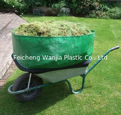 Wheelbarrow Bag Made of Clear Green Polyethylene Tarpaulin Sheeting