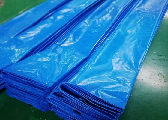 WATERPROOF BLUE/ORANGE READY MADE PE TARPAULIN FABRIC SHEET COVERS WITH ALUMINUM EYELETS
