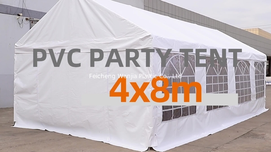 Heavy duty 4 x 8 m white PVC wedding party tents, event tents